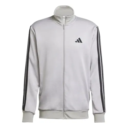 ADIDAS Herren Sportanzug Sportswear Basic 3-Streifen French Terry - Trainingsanzüge, aus weichem French Terry für hohen Komfort, ideal für City und Couch. Hergestellt aus 100 % recycelten Materialien zur Reduzierung des CO2-Fußabdrucks.