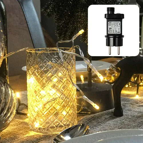 hellum LED Lichterkette mit Timer, 160 warmweiße LEDs, 15,9m - Lichterkette für Außen & Innen mit 160 warmweißen LEDs; wetterfest, energieeffizient und mit praktischem Timer für stressfreie Festtage.