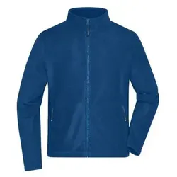 Men's Fleece Jacket Fleece Jacke mit Stehkragen im klassischen Design blau, Gr. XXL