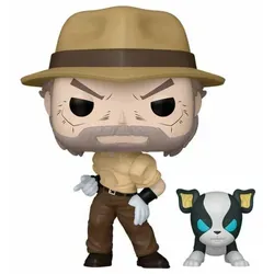 Figur Funko POP Jojo's Bizarre Adventure 2146 Joseph Joestar with Iggy - Bunt/Weiß