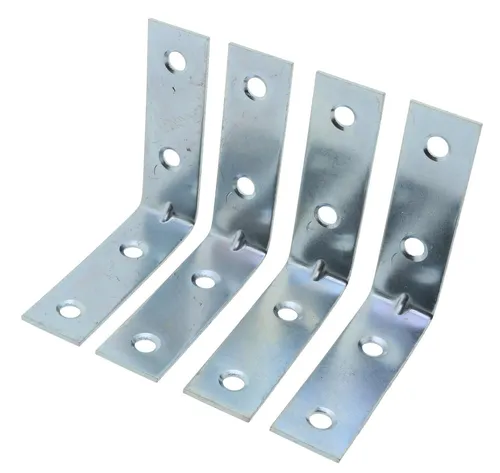 Winkelbeschlag 4 x Montagewinkel mit Schrauben 5 x 5 cm verzinkt