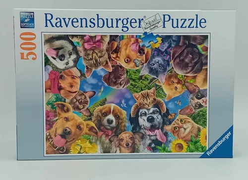 Ravensburger 15042 Puzzle 500 Teile Unsere Lieblinge Tiere Katzen Hunde NEU