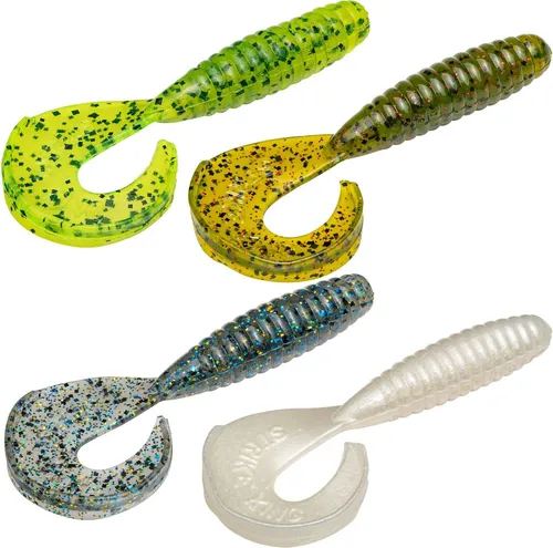Strike King Rage Grub 10cm - 8 Gummijigs, Strike King Farbe:Chartreuse Pepper