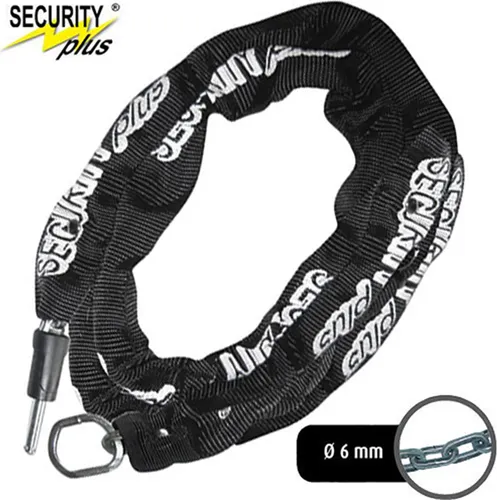 Security Plus Point Kette für Rahmenschloss RS-KS 261, 100 cm, Schwarz/Grau