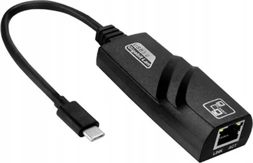 HUB-ADAPTER USB-C LAN ETHERNET RJ45 GIGABIT 1000 Mbit/s