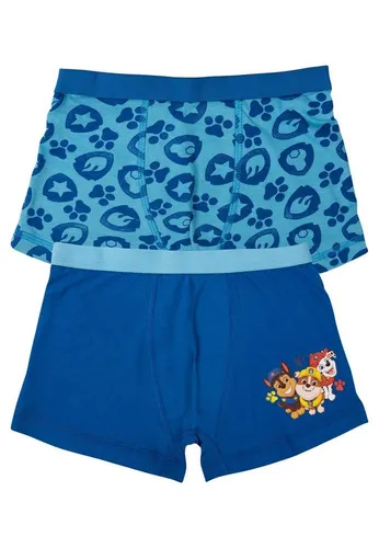 United Labels® Boxershorts Paw Patrol - Boys, Tatzen und Wappen allover, 2er-Pack