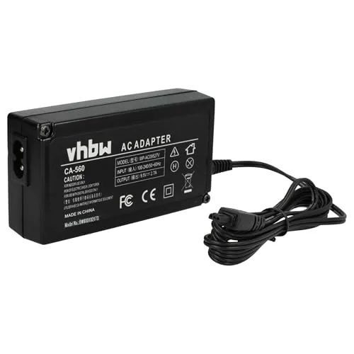 vhbw Netzteil Ersatz für Canon CA-560 für Kamera, Digitalkamera, 2m