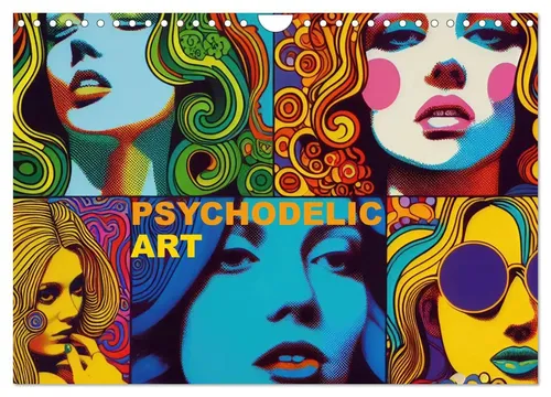 E. Corsano | Psychodelic Art Wandkalender 2026 - Kalender im DIN A4 Format mit 14 Seiten, beeindruckende Kunstwerke im Rausch der Farben – ideal für Kunstliebhaber und als Geschenk!