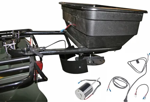 Elektrostreuer Schleuderstreuer Düngerstreuer Salzstreuer Quad Rasentraktor 60 L