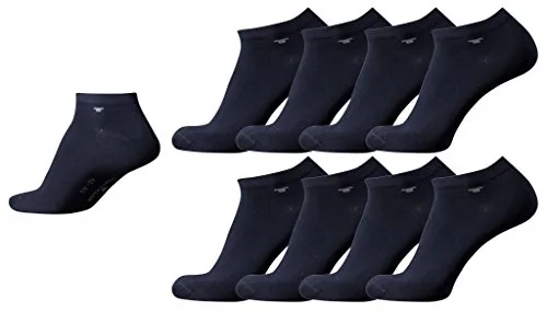 TOM TAILOR 8er Pack Sneaker Socken dunkel-blau Mehrpack Strümpfe Socks dark navy Füsslinge, Size:35-38