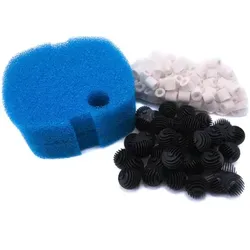 Filtermaterial Set Außenfilter Hw 302 702 Bio Balls Keramik Ringe 2 Schwämme