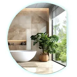 Tulup LED Spiegel rund 63 cm x 70 cm – Modernes Design mit Kaltweiß Beleuchtung - Der Tulup LED Spiegel mit runder Form und 63x70 cm ist ein stilvolles Einrichtungselement. Die integrierte LED-Beleuchtung sorgt für eine angenehme Atmosphäre in jedem Raum und verleiht Ihrem Bad, Schlafzimmer oder Flur das gewisse Etwas.