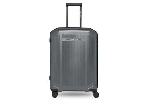 SMARTBOX Hartschalen Check-in Koffer – Mittelgroßer Trolley 49 x 29 x 66 cm - Koffer mit 84 Litern Volumen, leichtem 4 kg Gewicht und TSA-Schloss für sicheres Reisen. Perfekt organisiert mit Reißverschluss-Trennwand und strapazierfähigen 360-Grad Doppelrollen.