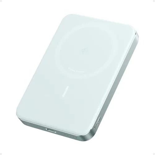 Anker MagGo Powerbank 10.000mAh Slim - grün - Powerbank für iPhone 15/14/13/12 und AirPods, mit 10.000mAh Kapazität, schnelle Ladezeit von nur 51 Minuten und kompakte Bauweise für einfache Tragbarkeit.