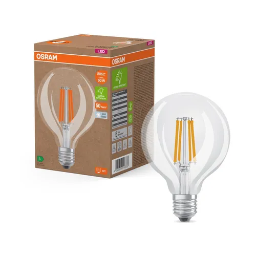 OSRAM E27 Globe 95 besonders effiziente LED Kugellampe 3,8W wie 60W 4000K