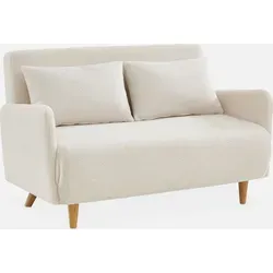sweeek 2-Sitzer Schlafsofa mit Bouclé-Bezug von SWEEEK