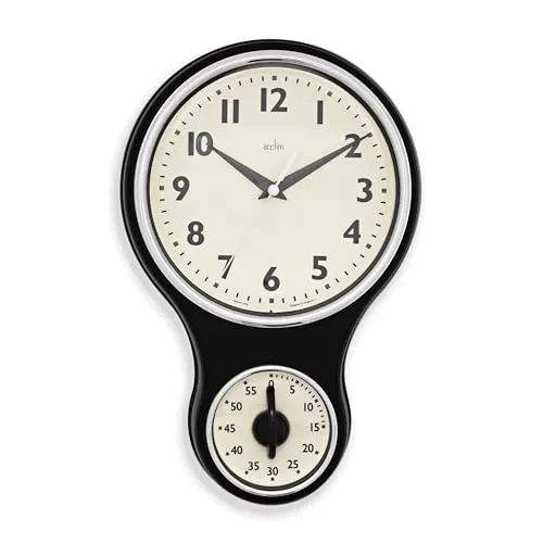 Acctim Küchentimer Uhr, Schwarz, Einheitsgröße