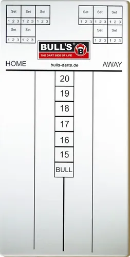 BULL'S Markerboard Masterscoreboard I Scoreboard Darts Marker Board