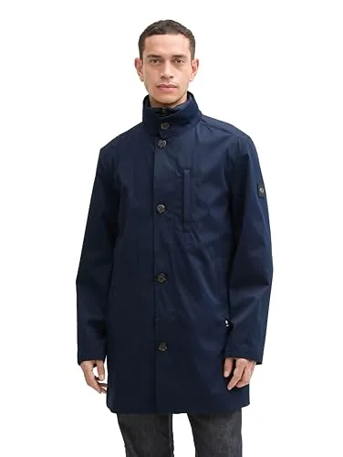 TOM TAILOR Herren 1045060 Mantel, 10668-Sky Captain Blue, XXL