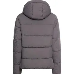camel active Steppjacke Pufferjacke mit Kapuze grau M (40) - Stylische Pufferjacke mit Kapuze für lässige Outfits. Wasserabweisendes Material und praktische seitliche Taschen bieten Komfort und Funktionalität.