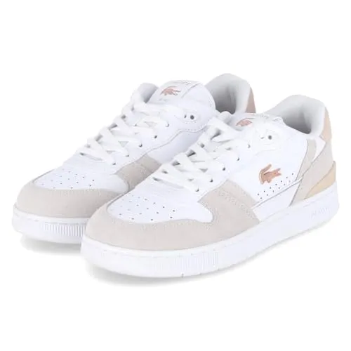 Lacoste 48SFA0043_1Y9 Schnürschuh in Weiß, Größe 42 EU - Sportlicher Schnürschuh aus hochwertigem Leder mit Gummisohle für optimalen Halt. Ideal für den täglichen Einsatz und ein stilvolles Outfit.