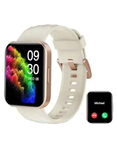RUIMEN Smartwatch für Damen Herren Bluetooth-Anruffunktion 1.85
