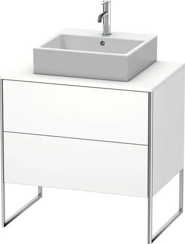 Duravit XSquare Konsolenwaschtischunterbau, Weiß Seidenmatt