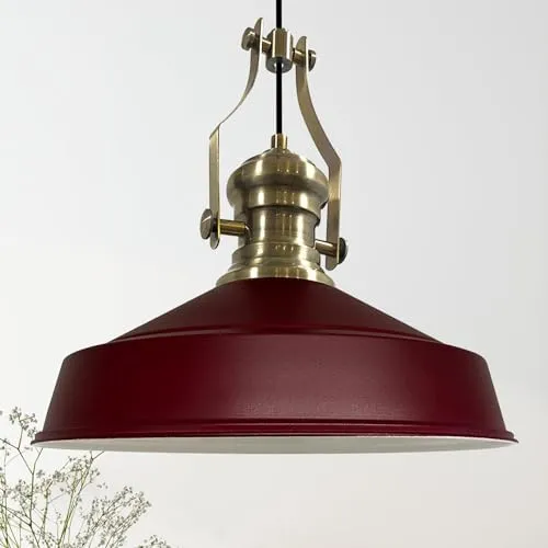 bamyum Neo-Asletl Hängelampe Industrial Ø41 cm - Vintage Pendelleuchte für Küche und Esszimmer, höhenverstellbar und aus robustem Metall für einen modernen Industrie-Look.