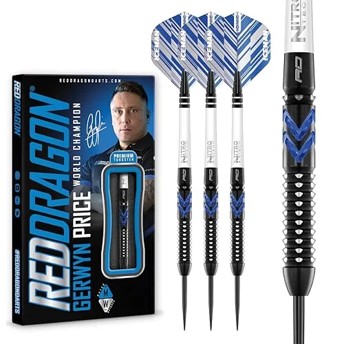 TARGET DARTS Dartpfeil RED DRAGON Gerwyn Price Blue Ice SE 26g