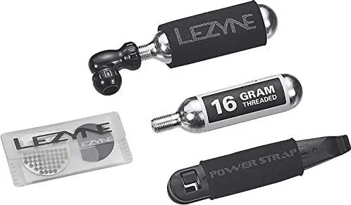 Lezyne Control Drive CO2 Pumpenkopf mit CO2 Kartusche 25 g - CO2 Kartuschen Pumpen, kompakte und leistungsstarke Lösung für schnelles Aufpumpen bei Pannen unterwegs.