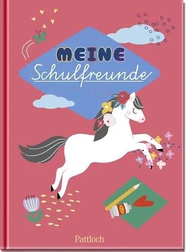 Meine Schulfreunde (Pferde): Perfektes Geschenk für den Schulanfang - Freundebuch für die Grundschule zum Thema Pferde (Freundebücher)