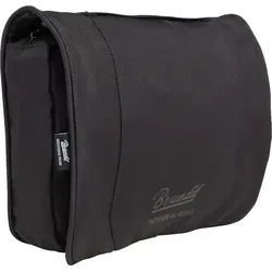 Brandit Waschtasche Toiletry Bag Large schwarz - Reisetaschen mit robustem 600DEN Polyester, viele Fächer und drehbarer Haken zum Aufhängen, ideal für alle wichtigen Hygieneartikel auf Reisen.