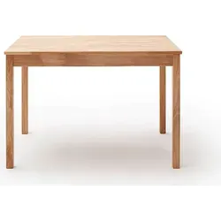 Massiver Küchentisch aus Wildeiche 110x70cm - Hochwertiger Küchentisch aus geölter Wildeiche, stabil und mit 20 mm Plattenstärke. Ideal für gemütliche Essenszeiten, einfach im Selbstaufbau.