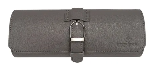 Windrose Marvella Uhrenetui für 3 Uhren – Elegantes Reiseaccessoire - Elegantes Uhrenetui der Kollektion MARVELLA, ideal für Reisen. Platzsparend, aus hochwertigem Material in Lederoptik, mit 3 entnehmbaren Uhrenpads für flexiblen Schutz und sicherem Druckknopfverschluss.