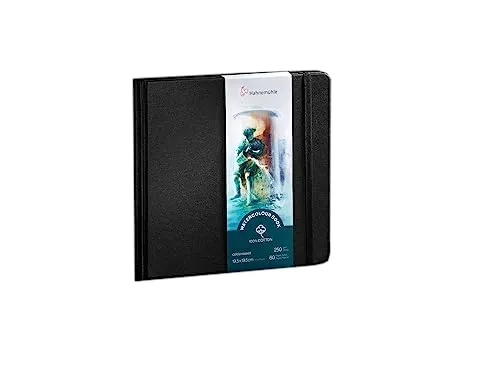 Hahnemühle Watercolour Book 100% Cotton - Druckerpapiere - 100% Baumwolle, 250g/m², matt, ideal für alle Aquarelltechniken mit 30 Blatt und 60 Seiten, perfekt für kreative Künstler.