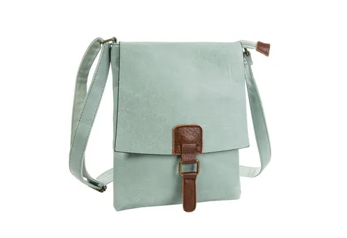 ITALYSHOP24 Schultertasche Damen in grün von ITALYSHOP24