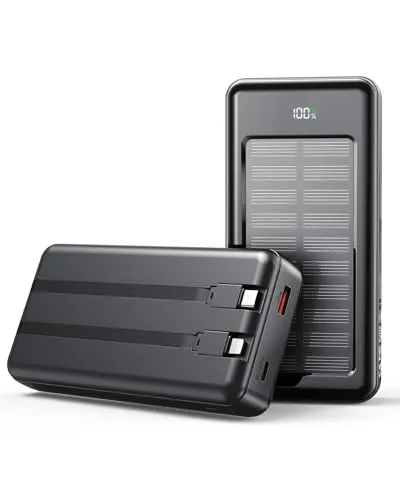 Solar Powerbank 27000mAh mit Schnellladung