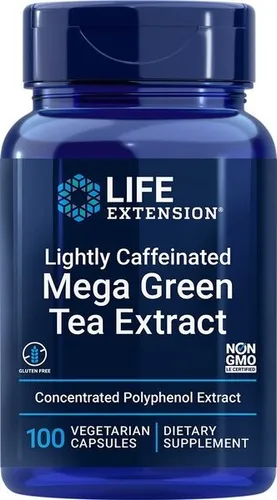 Produktbild Life Extension Lightly Caffeinated Mega Green Tea Extract - 100 (299,90 EUR/kg)