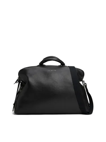 Tommy Hilfiger Weekender TH PREMIUM LEATHER DUFFLE - Stylische Men Reisetasche aus hochwertigem Leder, ideal für Wochenendausflüge und sportliche Aktivitäten, mit abnehmbarem und verstellbarem Schulterriemen.