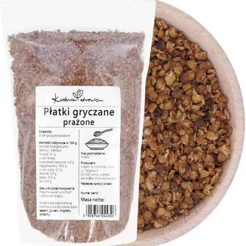 Buchweizenflocken Geröstet 1 kg Frühstück Porridge Müsli Backen Natur
