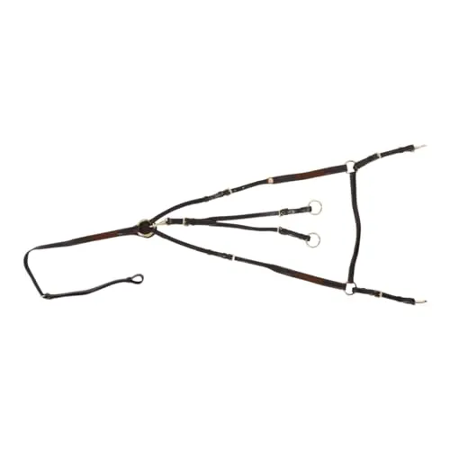 Hans Melzer Horse Equipment Vorderzeug Bad Harzburg, braun/messing, Pony