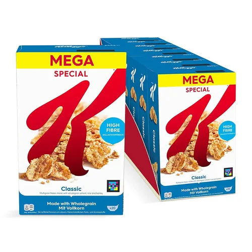 Kellogg’s Special K Classic, Knusprige Getreide-Flakes Mit Vollkornweizen 7x600g