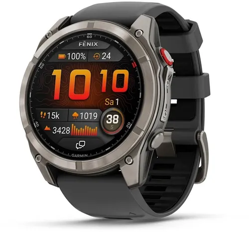 Garmin fenix 8 Pro - 51 mm - Smartwatch für Sportler mit inReach-Technologie, SOS-Funktion und bis zu 15 Tagen Akkulaufzeit. Ideal für Abenteuer ohne Handy.