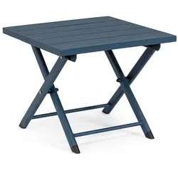 Gartenbeistelltisch Taylor aus Aluminium, Blau in blau von Bizzotto
