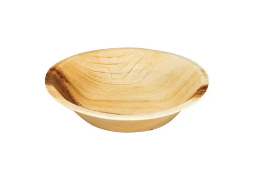 wisefood Einwegschale Palmblatt rund Ø 16,5 cm (50-tlg) in beige von wisefood