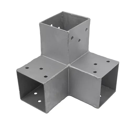 GeZu Impex Pfostenecke für 3 Balken 70 x 70 mm