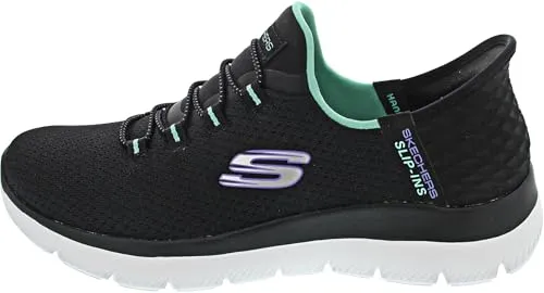Skechers Damen Slipper Summits Diamond Dream - Slipper & Mokassins für Damen mit weichem Mesh-Obermaterial und gepolsterter Komfort-Einlegesohle für maximalen Tragekomfort.