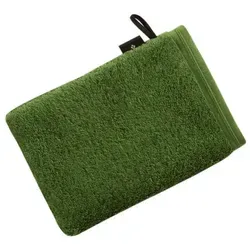 Vossen Waschlappen Vegan Life 16 x 22 cm Baumwolle Clove in grün von Vossen