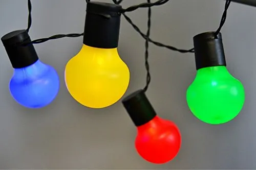 Bunte LED Party-Lichterkette mit 20 Kugeln