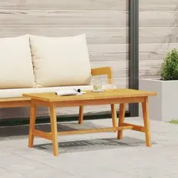 vidaXL Couchtisch aus massivem Akazienholz - Gartenmöbel-Set aus robustem, wetterfestem Akazienholz mit modernem Design – ideal für entspannte Nachmittage im Freien und gesellige Runden auf Terrasse oder im Garten.